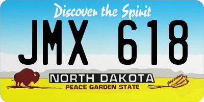 ND license plate JMX618