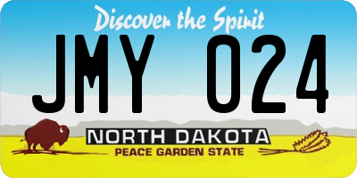 ND license plate JMY024