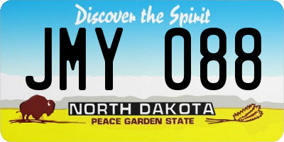 ND license plate JMY088