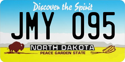 ND license plate JMY095