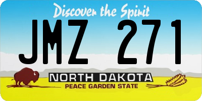 ND license plate JMZ271