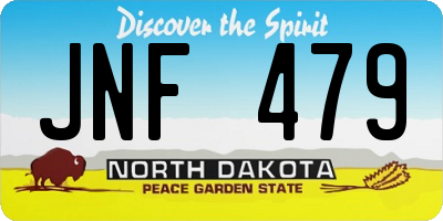 ND license plate JNF479