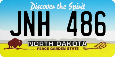 ND license plate JNH486
