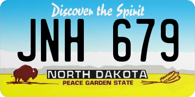 ND license plate JNH679