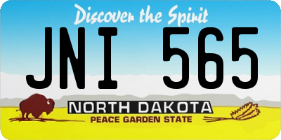 ND license plate JNI565
