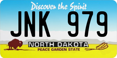 ND license plate JNK979