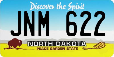 ND license plate JNM622