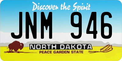 ND license plate JNM946