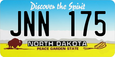 ND license plate JNN175