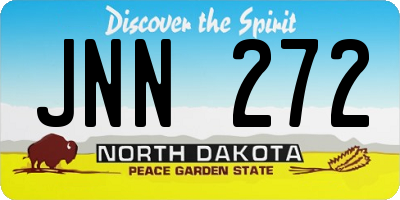 ND license plate JNN272