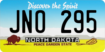 ND license plate JNO295