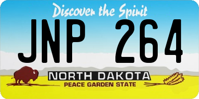 ND license plate JNP264