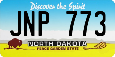 ND license plate JNP773