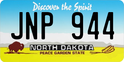 ND license plate JNP944