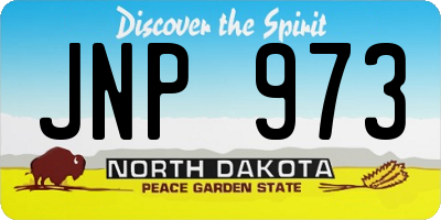 ND license plate JNP973
