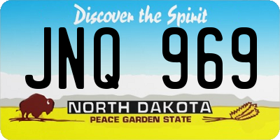 ND license plate JNQ969