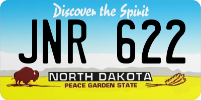 ND license plate JNR622