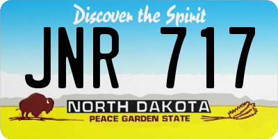 ND license plate JNR717