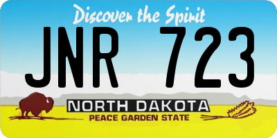 ND license plate JNR723
