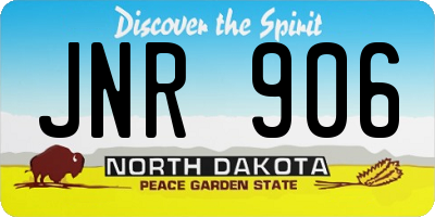 ND license plate JNR906