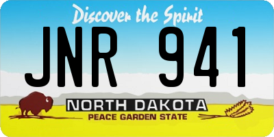 ND license plate JNR941