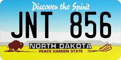 ND license plate JNT856