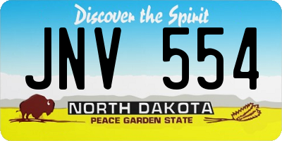 ND license plate JNV554