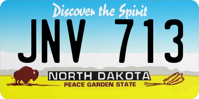 ND license plate JNV713