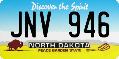 ND license plate JNV946