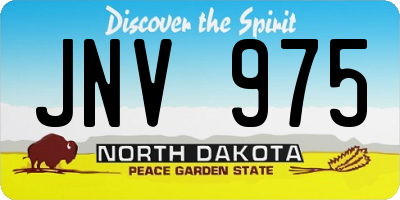 ND license plate JNV975