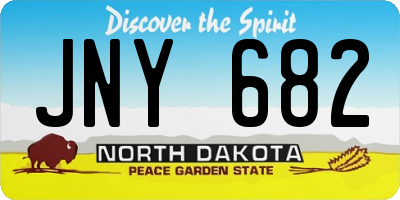 ND license plate JNY682