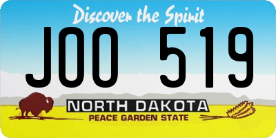 ND license plate JOO519