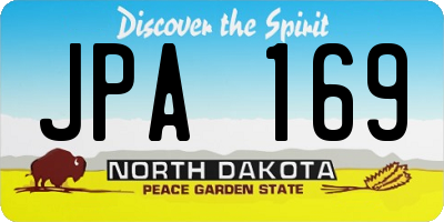 ND license plate JPA169