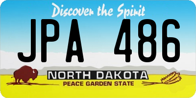 ND license plate JPA486