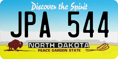 ND license plate JPA544