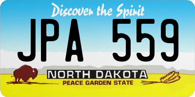 ND license plate JPA559
