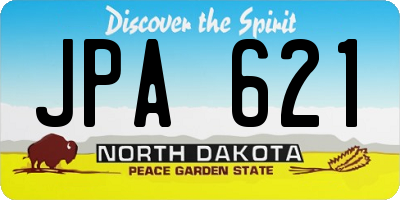 ND license plate JPA621