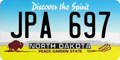 ND license plate JPA697