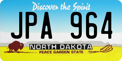 ND license plate JPA964