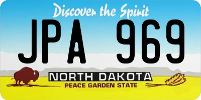 ND license plate JPA969