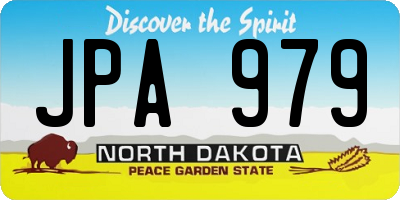 ND license plate JPA979
