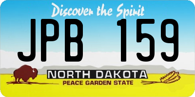 ND license plate JPB159