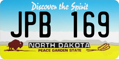 ND license plate JPB169