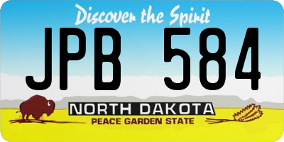 ND license plate JPB584