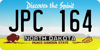 ND license plate JPC164