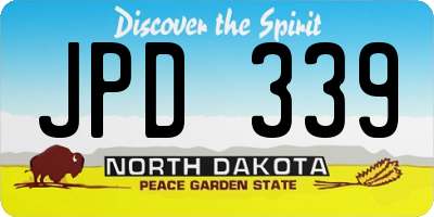 ND license plate JPD339