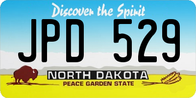 ND license plate JPD529