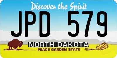 ND license plate JPD579