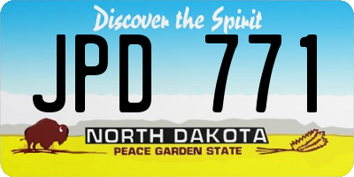 ND license plate JPD771