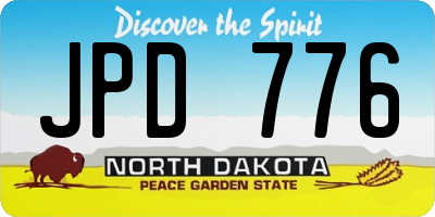 ND license plate JPD776